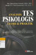 ANALISIS TES PSIKOLOGIS TEORI DAN PRAKTIK