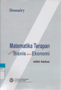 Matematika Terapan untuk Bisnis dan Ekonomi