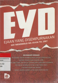 Image of EYD rnEJAAN YANG DISEMPURNAKAN