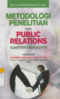 METODOLOGI PENELITIAN untuk PUBLIK RELATIONS KUALITATIF DAN KUANTITATIF