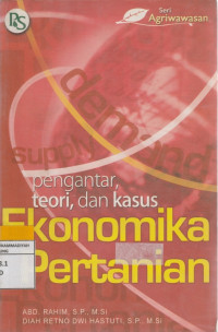 Image of Ekonomika Pertanian pengantar, teori dan kasus