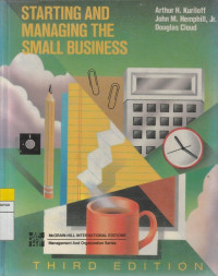 Image of STARTING AND MANAGING THE SMALL BUSINESS
