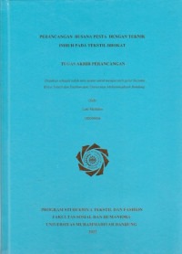 Image of PERANCANGAN BUSANA PESTA DENGAN TEKNIK IMBUH PADA TEKSTIL BROKAT