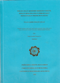 Image of PERANCANGAN AKSESORIS BERBAHAN TEKSTILrnDENGAN MEMANFAATKAN LIMBAH KARATrnMENGGUNAKAN TEKNIK RUST DYEING
