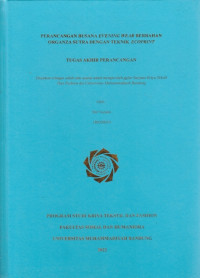 Image of PERANCANGAN BUSANA EVENING WEAR BERBAHAN ORGANZA SUTRA DENGAN TEKNIK ECOPRINT