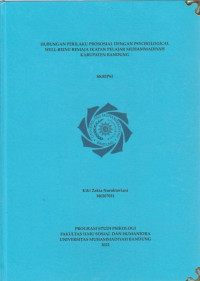 Image of HUBUNGAN PERILAKU PROSOSIAL DENGAN PSYCHOLOGICAAL WELL-BEING REMAJA ANGGOTA IKATAN PELAJAR MUHAMMADIYAH KABUPATEN BANDUNG