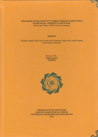 Image of PENGARUH SINGLE IDENTITY NUMBER TERHADAP KEPATUHAN WAJIB PAJAK : PERSEPSI WAJIB PAJAK (Studi Pada Pelaku Umkm Di Desa Katapang)