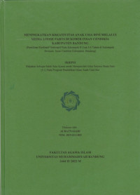 Image of MENINGKATKAN KREATIVITAS ANAK USIA DINI MELALUI MEDIA LOOSE PARTS DI KOBER INSAN CENDIKIA KOTA BANDUNG