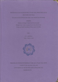 Image of PENINGKATAN KARAKTER ANAK USIA DINI MELALUI METODE SENTRArn(Penelitian Kualitatif di RA Bina Ilmu Anak Shaleh Kota Bandung)