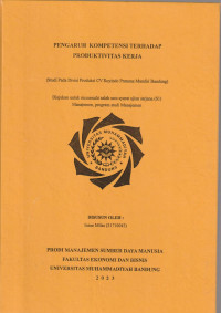 Image of PENGARUH KOMPETENSI TERHADAP PRODUKTIVITAS KERJA DIVISI PRODUKSI CV ROYINDO PRATAMA MANDIRI