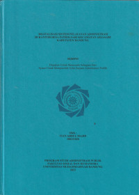 Image of DIGITALISASI SISTEM PELAYANAN ADMINISTRASI DI KANTOR DESA PATROLSARI KECAMATAN ARJASARI KABUPATEN BANDUNG