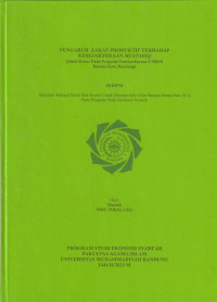 Image of PENGARUH ZAKAT PRODUKTIF TERHADAP KESEJAHTERAAN MUTAHIQ (STUDI KASUS PADA PROGRAM PEMBERDAYAAN UMKM BAZNAS KOTA BANDUNG)