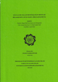 Image of UPAYA GURU DALAM MENINGKATKAN MOTIVASI BELAJAR SISWA DI MA DARUL HIDAYAH BANDUNG