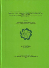 Image of PENGARUH METODE PEMBELAJARAN PROJECT BASED LEARNING (PJBL) TERHADAP PENGEMBANGAN KREATIVITAS ANAK USIA DINI