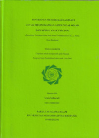Image of PENERAPAN METODE KARYAWISATA UNTUK MENINGKATKAN ASPEK NILAI AGAMA DAN MORAL ANAK USIA DINI