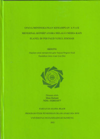 Image of UPAYA MENINGKATKAN KEMAMPUAN ANAK MENGENAL KONSEP ANGKA MELALUI MEDIA KAIN FLANEL