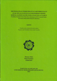 Image of MENINGKATKAN PERKEMBANGAN MOTORIK HALUS ANAK MELALUI KEGIATAN EKSPERIMEN BUBUR KERTAS (PAPIER MACHE) PADA ANAK USIA 4-5 TAHUN
