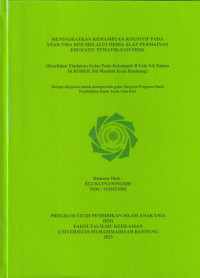 Image of MENINGKATKAN KEMAMPUAN KOGNITIF PADA ANAK USIA DINI MELALUI MEDIA ALAT PERMAINAN EDUKATIF TEMATIK-SAINTIFIK