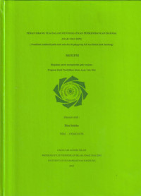 Image of PERAN ORANG TUA DALAM MENINGKATKAN PERKEMBANGAN BAHASA ANAK USIA DINI