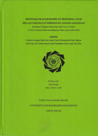 Image of MENINGKATKAN KEMAMPUAN PROSOSIAL ANAK MELALUI KEGIATAN PERMAINAN ANJANG-ANJANGAN (Penelitian Tindakan Kelas Pada Anak Usia 5-6 Tahun di TKQ Tarbiyatul Huda Kota Bandung Tahun Ajaran 2022-2023)