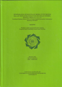 Image of PENINGKATAN PENGGUNAAN MEDIA TUTUP BOTOL DALAM MENGEMBANGKAN KEAKSARAAN SIMBOL HURUF VOKAL (A, I, U, E, O)