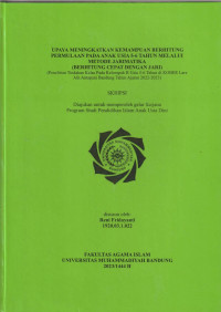 Image of UPAYA MENINGKATKAN KEMAMPUAN BERHITUNG PERMULAAN PADA ANAK USIA DINI 5-6 TAHUN MELALUI METODE JARIMATIKA (BERHITUNG CEPAT DENGAN JARI)