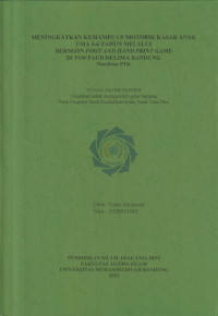 Image of MENINGKATKAN KEMAMPUAN MOTORIK KASAR ANAK USIA 5-6 TAHUN MELALUI BERMAIN FOOT AND HAND PRINT GAME DI POS PAUD DELIMA