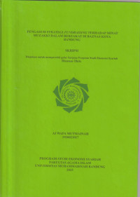 Image of PENGARUH STRATEGI FUNDRAISING TERHADAP MINAT MUZAKKI DALAM BERZAKAT DI BAZNAS KOTA BANDUNG