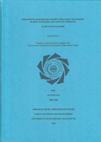 Image of IMPELENTASI KARTU KELUARGA SEJAHTERA DI DESA PADASUKA KECAMATAN CIBINONG KABUPATEN CIANJUR