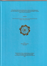 Image of STRATEGI ADVOKASI KEBIJAKAN SOSIAL MASYARAKAT DALAM KEBIJAKAN PEMBANGUNAN RUMAH DERET TAMANSARI KOTA BANDUNG