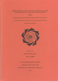 Image of PENERAPAN GREEN ACCOUNTING PADA PENGELOLAAN USAHA LAUNDRY DI KECAMATAN BUAHBATU KOTA BANDUNG