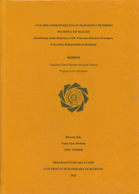 Image of ANALISIS LITERASI KEUNGAN MAHASISWA PENERIMA BEASISWA KIP KULIAH