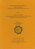 PENGARUH DISIPLIN KERJA TERHADAPnKINERJA KARYAWANn(Studi kasus di PT CCH INDONESIA Departemen Persiapan Adjuster)