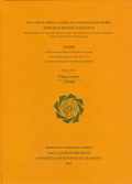 PENGARUH DISIPLIN KERJA DAN PENGALAMAN KERJA TERHADAP KINERJA KARYAWAN (Studi Kasus Pada PT.Nagasakti Kurnia Textile Mills Departemen Quality Assurance-Inspeksi Kain Grey Kab.Bandung)