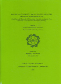 Image of REWARD AND PUNISHMENT DALAM MEMOTIVASI SANTRI MENGIKUTI MAGHRIB MENGAJI