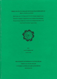 Image of PERAN ORANG TUA DALAM MENINGKATKAN KEMAMPUAN BACA TULIS ALQURAN