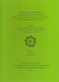 Image of PENERAPAN METODE BERCERITA  DALAM MENINGKATKAN KEMAMPUAN PENGUCAPAN HURUF VOKAL PADA ANAK USIA DINI