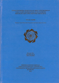 Image of EVALUASI PROFIL PENGGUNAAN OBAT ANTI DEPRESAN PADA PASIEN DEPRESI PADA MASA PANDEMI DIRUMAH SAKIT JIWA PROVINSI JAWABARAT