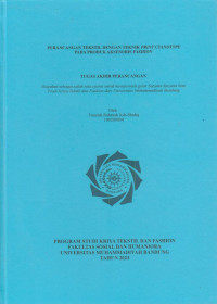 Image of PERANCANGAN TEKSTIL DENGAN TEKNIK PRINT CYANOTYPE PADA PRODUK AKSESORIS FASHION