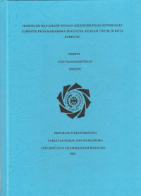 Image of HUBUNGAN SELF ESTEEM DENGAN KECENDERUNGAN KEPRIBADIAN NARSISTIK PADA MAHASISWA PENGGUNA APLIKASI TIKTOK DI KOTA BANDUNG