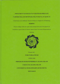 Image of IMPLEMENTASI KEGIATAN EKSTRAKURIKULER TAHFIDZ DALAM MENINGKATKAN HAFALAN QUR'AN