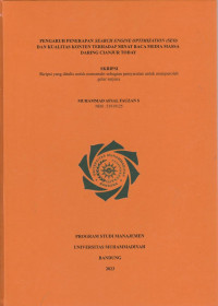 Image of PENGARUH SEARCH ENGINE OPTIMIZATION DAN KUALITAS KONTEN TERHADAP MINAT BACA MEDIA MASSA DARING CIANJUR TODAY