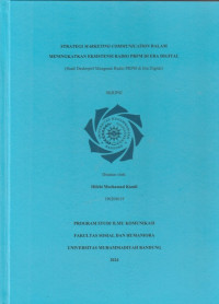 Image of STRATEGI MARKETING COMMUNICATION DALAM MENINGKATKAN EKSISTENSI RADIO PRFM DI ERA DIGITAL