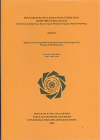 Image of PENGARUH BUDAYA ORGANISASI TERHADAP KOMITMEN ORGANISASI