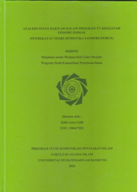 Image of ANALISI PESAN DAKWAH DALAM PROGRAM TV KHAZANAH EPISODE ZODIAK
