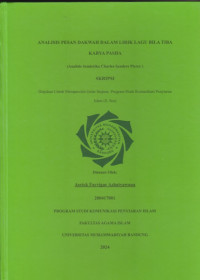 Image of ANALISIS PESAN DAKWAH DALAM LIRIK LAGU BILA TIBA KARYA PASHA