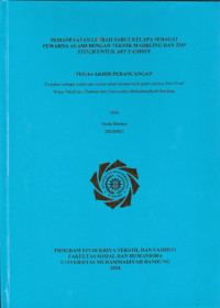 Image of PEMANFAATAN LIMBAH SABUT KELAPA SEBAGAI PEWARNA ALAMI DENGAN TEKNIK MARBLING DAN TOP STITCH UNTUK ART FASHION