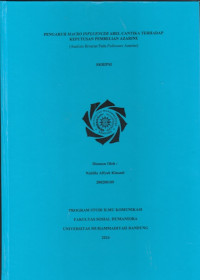 Image of PENGARUH MACRO INFLUENCER ABEL CANTIKA TERHADAP KEPUTUSAN PEMBELA AZARINE