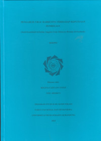 Image of PENGARUH VIRAL MARKETING TERHADAP KEPUTUSAN PEMBELIAN