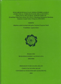 Image of PRNGGARUH PENGGUNA MEDIA PEMBELAJARAN AUDIO VISUAL TERHADAP HASIL BELAJAR SISWA PADA MATA PELAJARAN AKIDAH AKHLAK